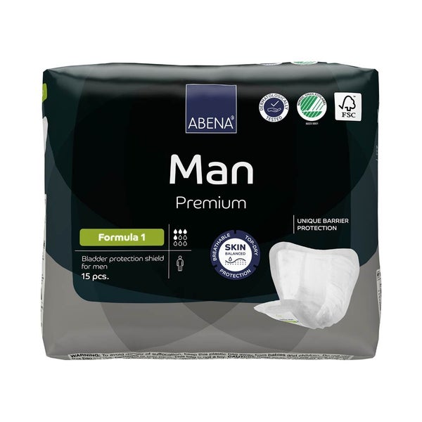 Abena Man Premium Formula 1 Inkontinenzeinlagen 15 St
