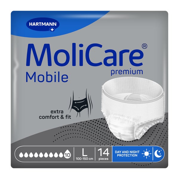 Molicare Premium Mobile 10 Tropfen Gr.l 14 St