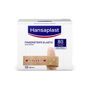 Produktabbildung: Hansaplast Elastic Fingerstrips Pflaster elastisch & extra lang, für Finger - 80 Strips 80 St