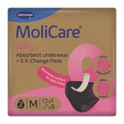 Molicare Lady Absorbent Underwear+5 Pads Gr.m 1 St