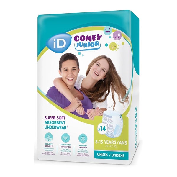 iD Comfy Junior Pants 8-15 Jahre 14 St