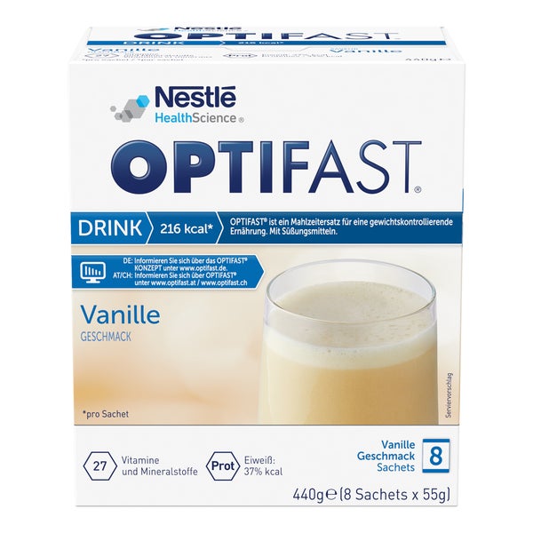 OPTIFAST Drink Vanille 8X55 g