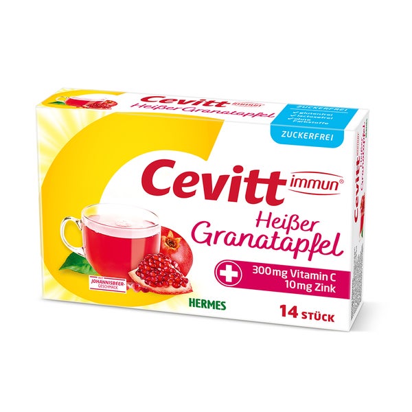 Cevitt Immun Heißer Granatapfel zuckerfr 14 St