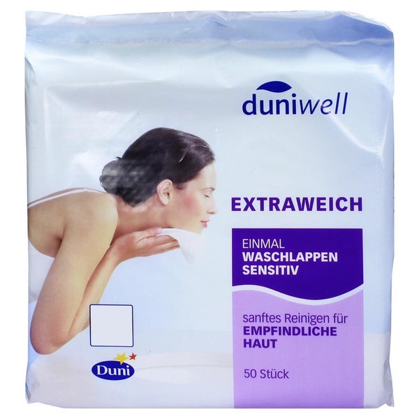Duniwell Einmal Waschlappen sensitiv 50 St