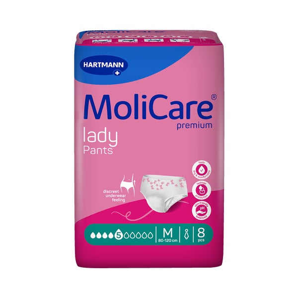 Molicare Premium Lady Pants 5 Tropfen M 8 St