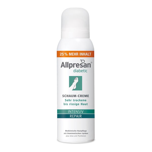 Allpresan diabetic INTENSIV + REPAIR Schaum-Creme mit Urea 125 ml