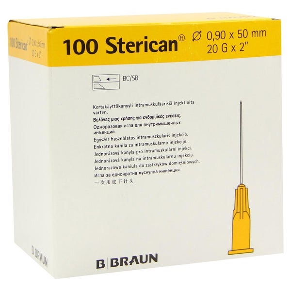 B.Braun Sterican Sonderkanülen (100 Stck.) - 0,90 x 50 mm, gelb 100 St