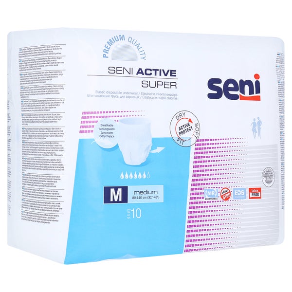 Seni Active Super Medium Inkontinenzpants, 80 - 110 cm, 1400 ml 10 St