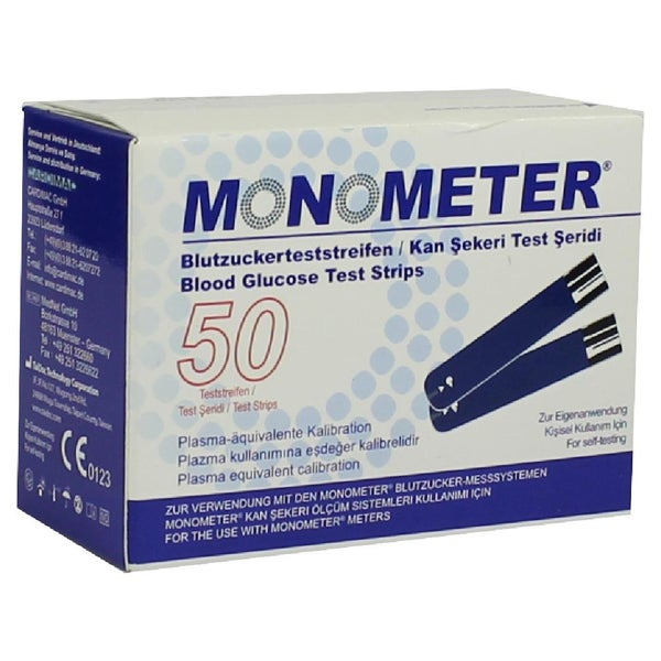 Monometer Blutzucker-teststreifen P plas 2X25 St