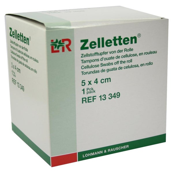 Lohmann & Rauscher Zelletten Rolle in Spenderbox 5 x 4 cm 300 Stück 300 St