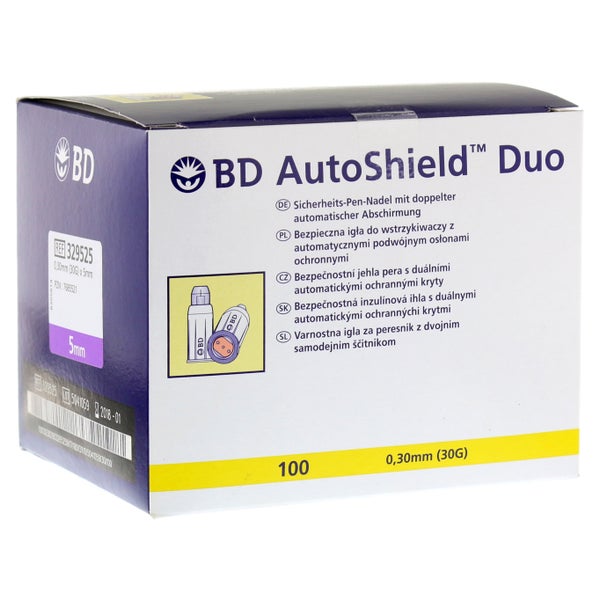 BD Autoshield Duo Sicherheits-Pen-Nadeln 100 St