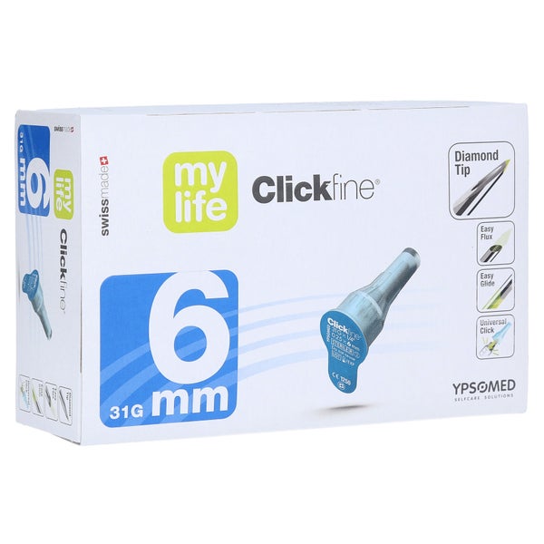 Mylife Clickfine Pen-nadeln 6 mm 31 G 100 St