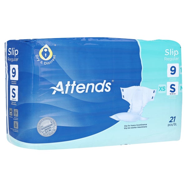 Attends Slip Regular 9 All-in-One Inkontinenzprodukt Small, 28 Stück 21 St