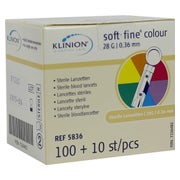 Klinion Soft fine colour Lanzetten 28 G 110 St