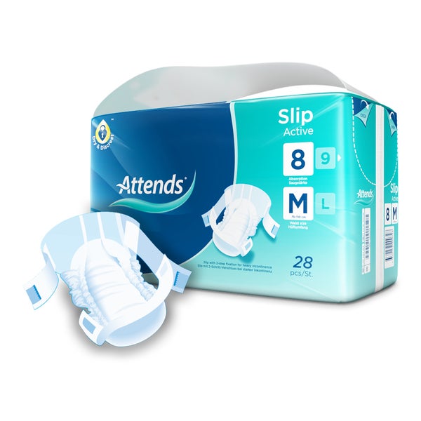 Attends Slip Active 8 All-In-One-Slips Medium, 28 Stück 28 St