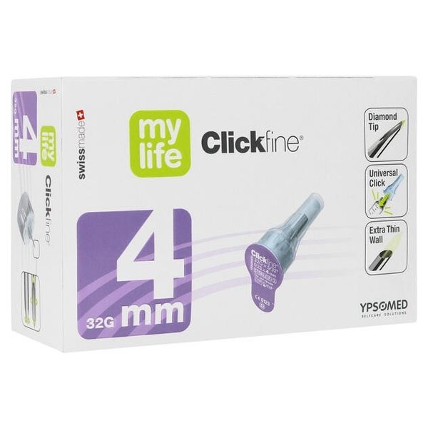 Mylife Clickfine Pen-nadeln 4 mm 100 St