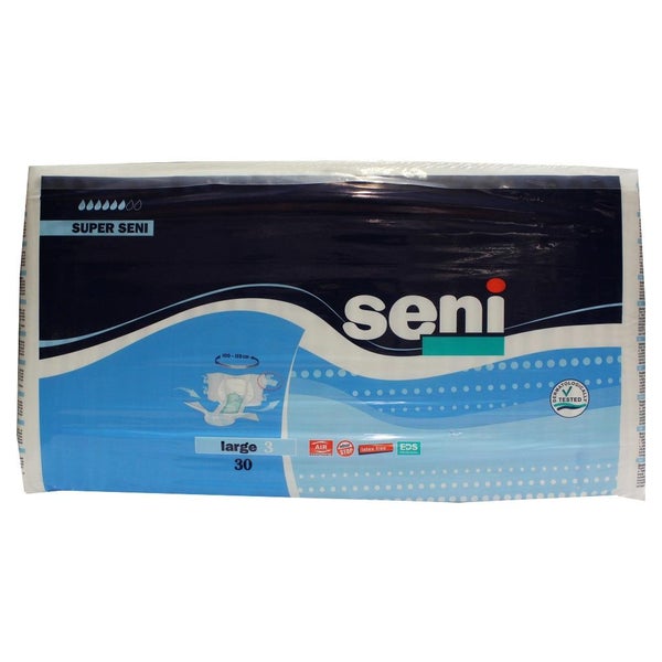 Super Seni Large Inkontinenzhosen 100 - 150 cm, Unisex, 2600 ml, 30er Pack 30 St
