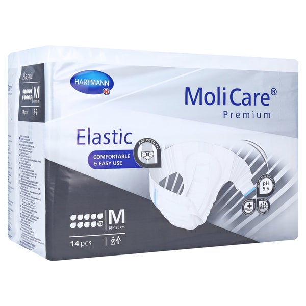 MoliCare Premium Elastic, 10 Tropfen, Gr. M, 85 - 120 cm Hüftumfang 14 St