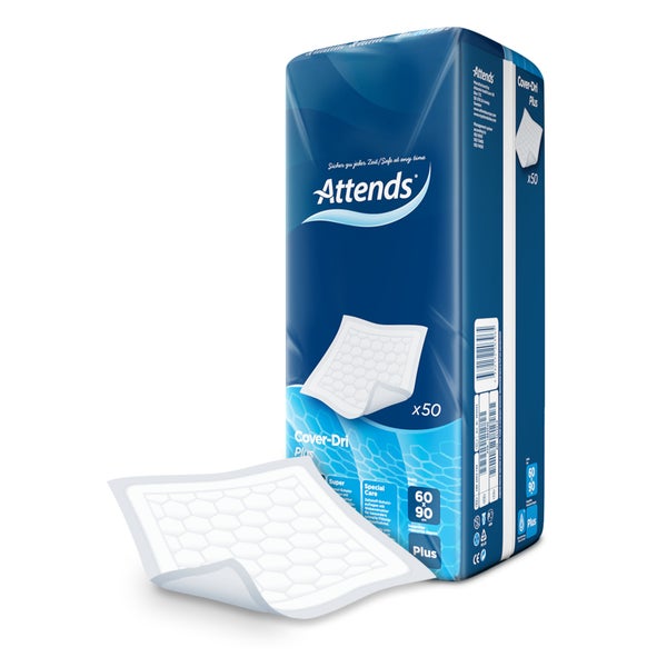 Attends Cover-Dri Plus Schutzunterlagen 60 x 90 cm 50 St