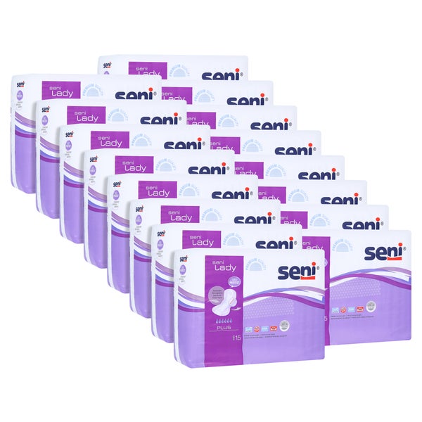 Seni Lady Plus Inkontinenzeinlagen für Frauen, 20,5 x 42 cm, 950 ml 16X15 St