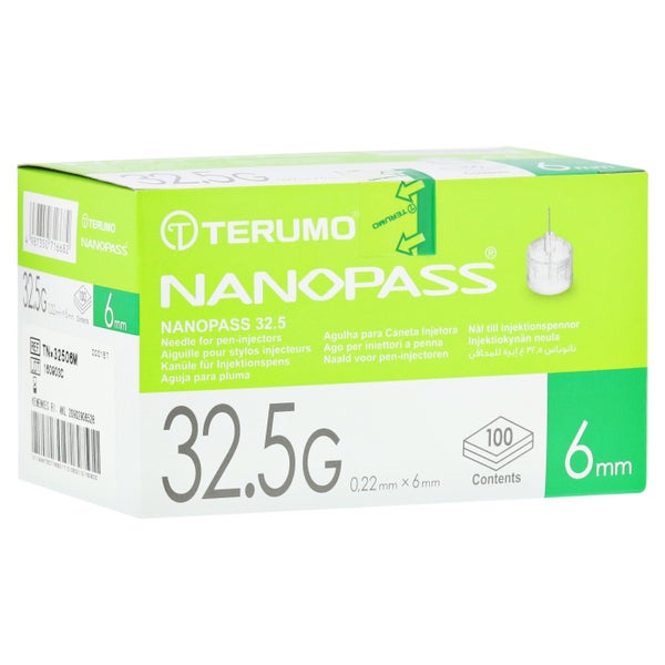 Terumo Nanopass 32,5 Pen Kanüle 0,22x6 m 100 St