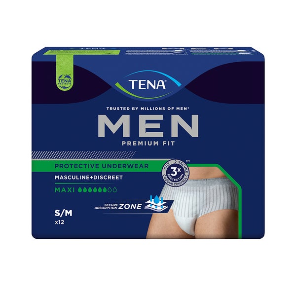 TENA Men Premium Fit Pants Maxi S/M, 12 Stück 12 St