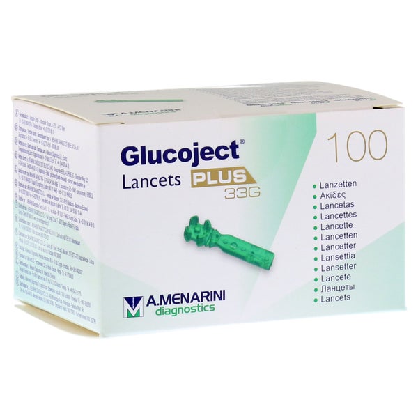 Glucoject PLUS 33 G Lanzetten 100 St