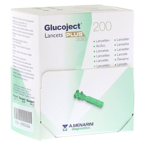 Glucoject PLUS 33 G Lanzetten 200 St