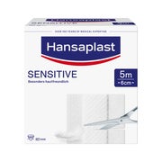 Hansaplast Sensitive Pflasterrolle, 5m x 6cm 1 St