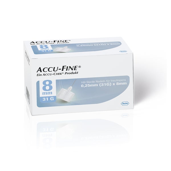ACCU FINE sterile Nadeln 8 mm 100 St