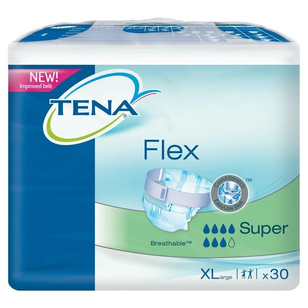 TENA ProSkin Flex Super Inkontinenzvorlage mit Hüftbund XL, 30 Stück 30 St